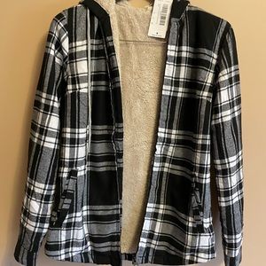 Black and white hoodie